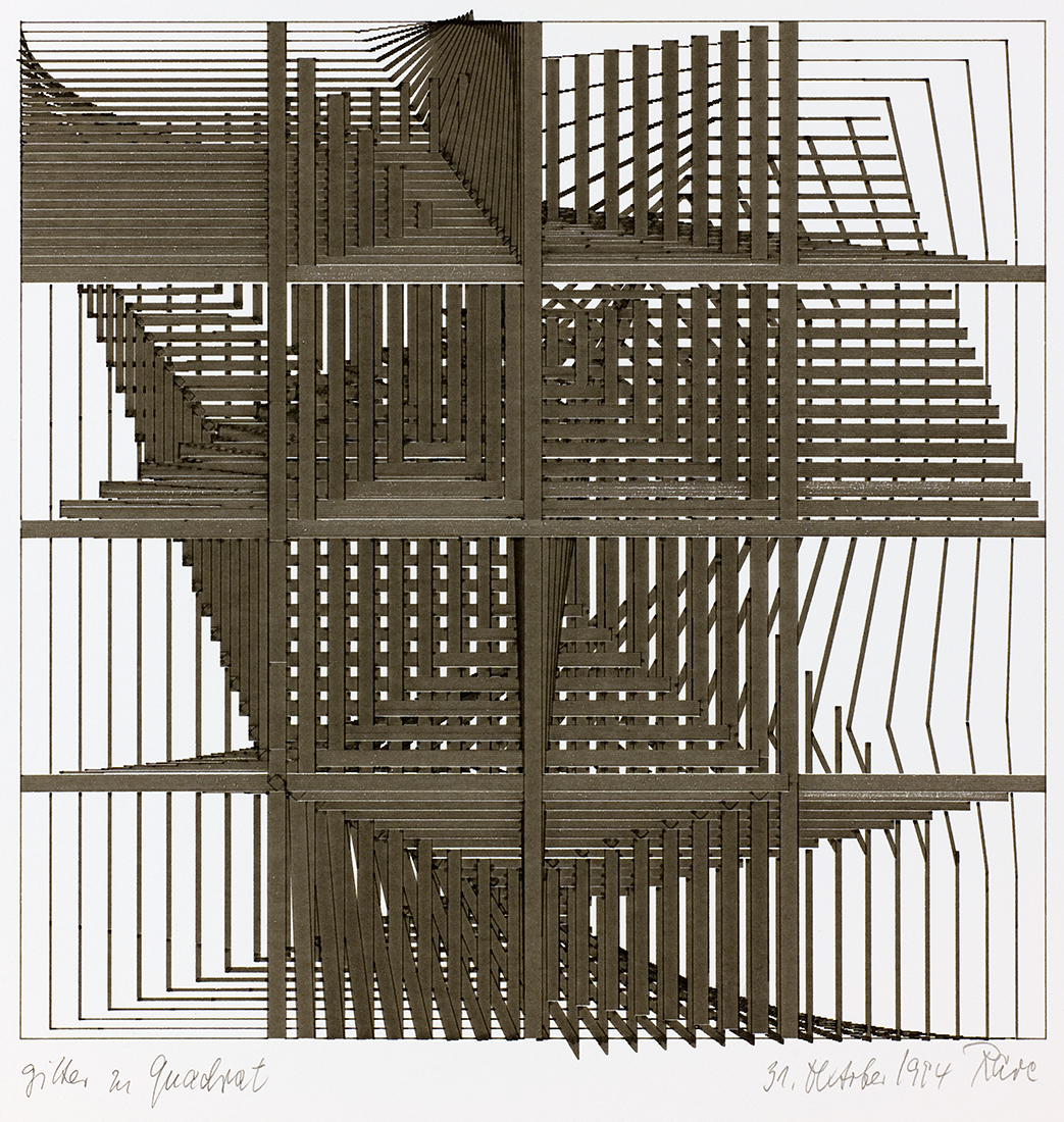 Horst Rave: Gitter zu Quadrat