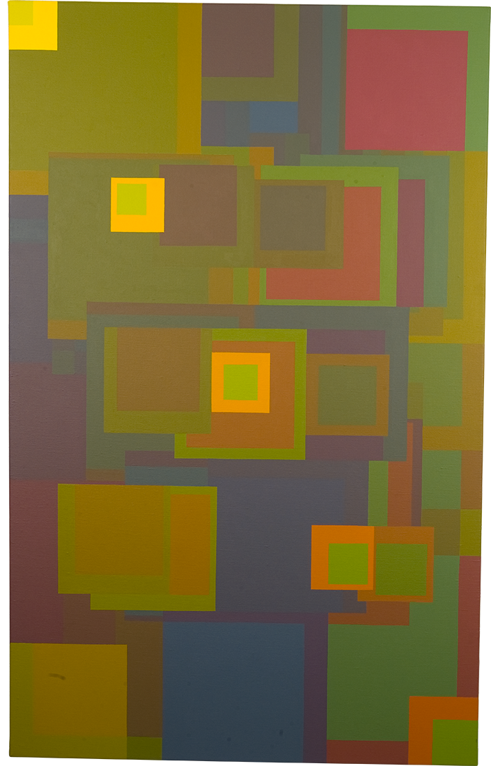 Horst Rave: Farbtektonik Quadratdurchdringung